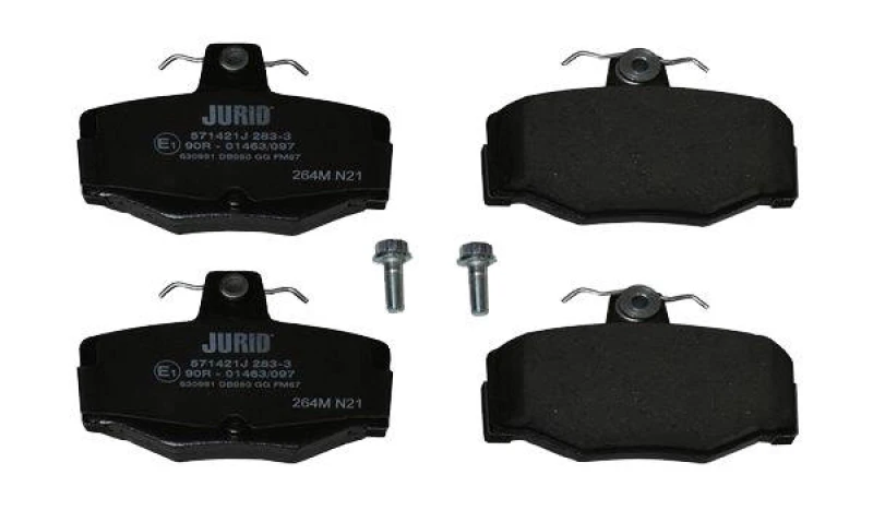 Image of JURID 571421J Brake pad set not prepared for wear warning indicator, with accessories Brake Pad Set,disc brake (402)