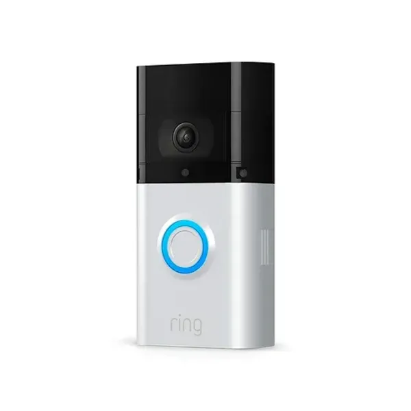 image of Ring 3 Plus Silver Nickel Wireless Video Doorbell