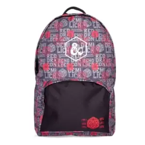 Image of Hasbro Dungeons & Dragons Logo with All-over Print Backpack - Multi-colour