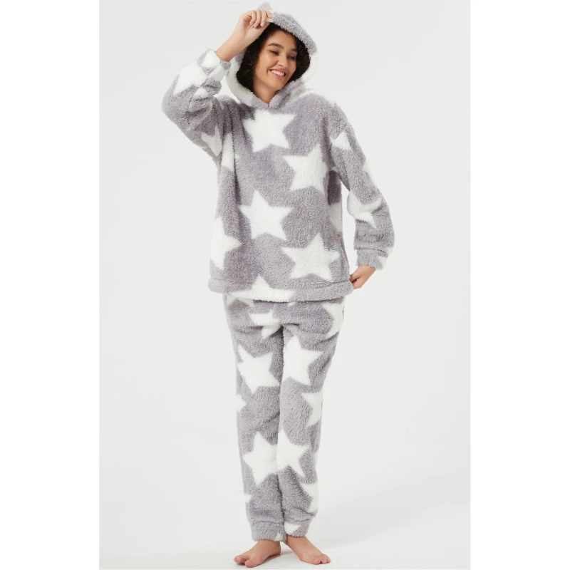 Image of Linea Star Sherpa Twosie - Grey Grey 12 - 14