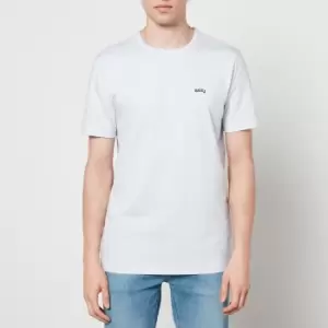 Image of BOSS Athleisure Mens Curved T-Shirt - Light Pastel Blue - XXL