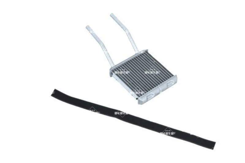 Image of NRF 58147 Heat Exchanger EASY FIT with fastening/mounting material Aluminium Heat Exchanger,interior heating (467)