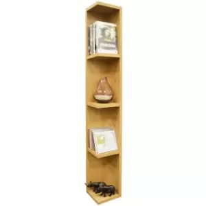 image of Techstyle Virgil 108 Cd / 72 DVD / Bluray / Video Media Wall Storage Shelf Beech