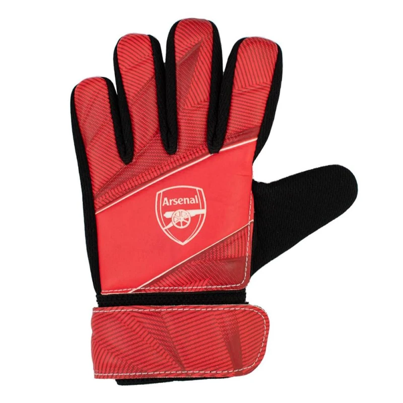 Image of Arsenal FC Fuse Goalkeeper Gloves in Red Red Unisex One Size