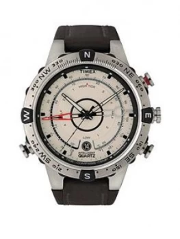 image of Timex Timex Allied Tide, Temp And Compass White Dial Black Fabric Strap Watch