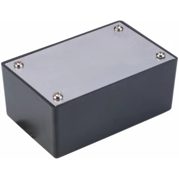 image of 301935 ABS Project Box Alum. Lid Black 53 x 83 x 35mm - R-tech