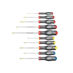 image of Facom Protwist Screwdriver Set, 10 Piece SL/PH/PZ