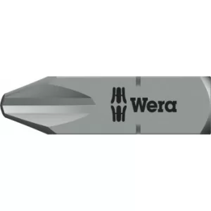 image of Wera 851/25 H Extra Hard 5/16" Square Drive Phillips Screwdriver Bits PH2 29mm Pack of 1