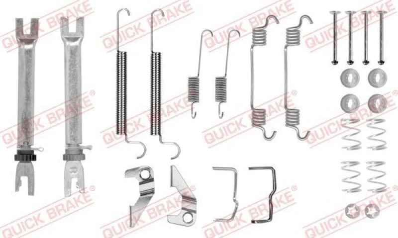Image of QUICK BRAKE Brake shoe fitting kit QUICK BRAKE 105-0766S