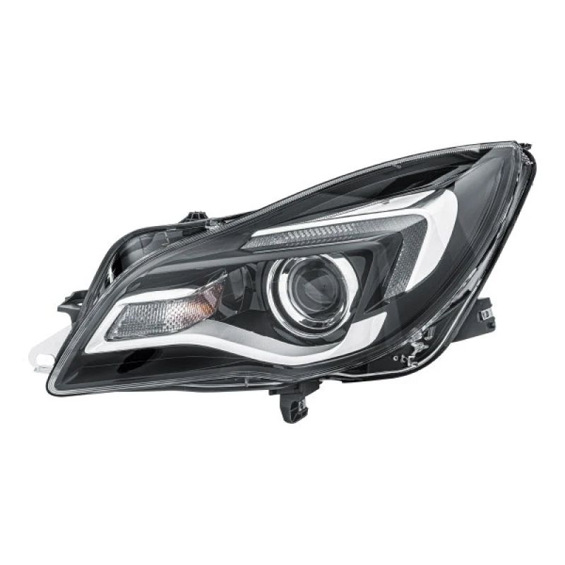 Image of HELLA 1EL 011 165-751 Headlights LED, Left, with motor for headlamp levelling, Halogen Headlight (259)