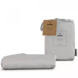 Image of Panda Bamboo White Fitted Sheet White