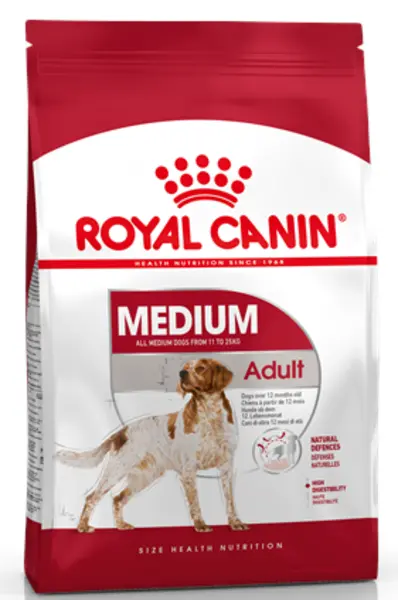 image of Royal Canin Medium Adult Dry Dog Food 4kg