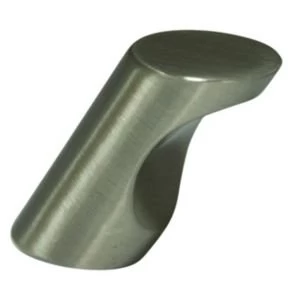 Image of Cooke Lewis Satin Nickel Effect Round Cabinet Knob L30.5mm Pack of 1