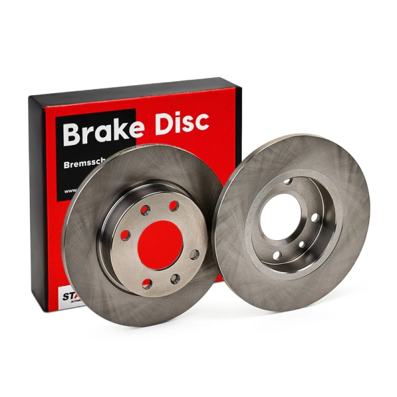 Image of STARK SKCI-2035 Brake disc Front Axle, solid, Cast Iron, Uncoated, Untreated, without bolts/screws Cast Iron Brake Disc (82)