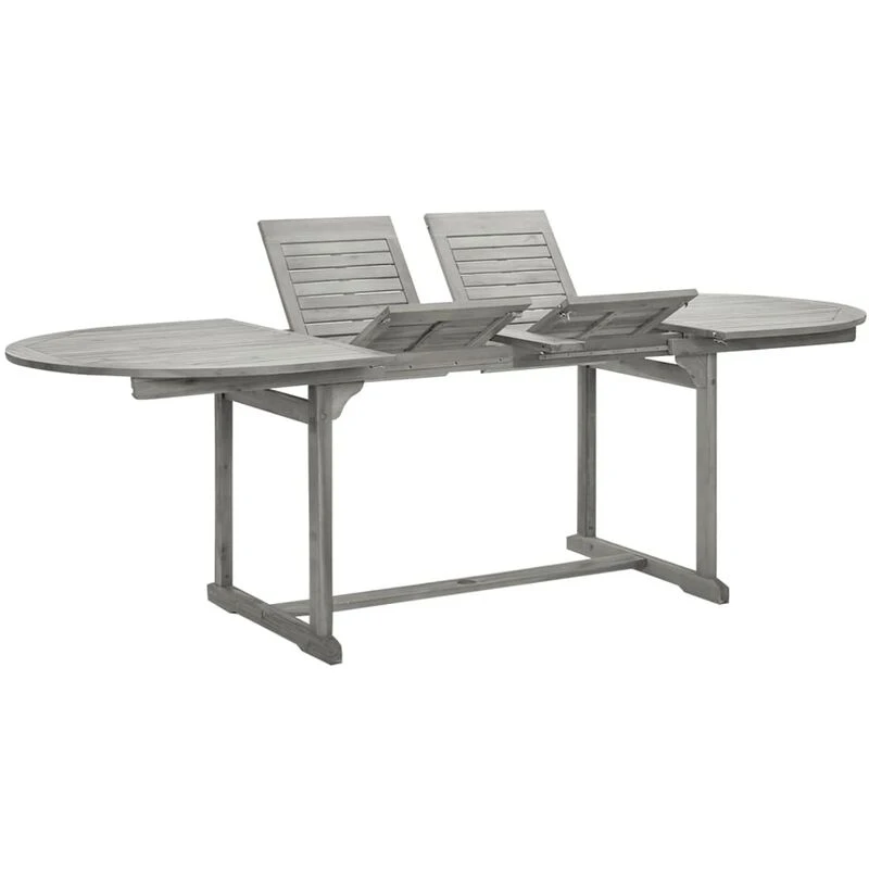 Image of VIDAXL Garden Dining Table (160-240)x100x75cm Solid Acacia Wood Vidaxl 8720286642238