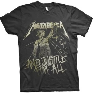 image of Metallica - Justice Vintage Mens Medium T-Shirt - Black