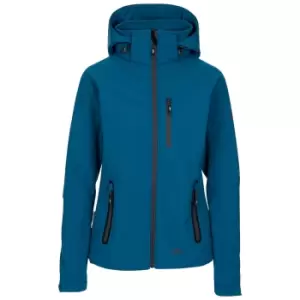 image of Trespass Womens/Ladies Bela II Waterproof Softshell Jacket (L) (Cosmic Blue)