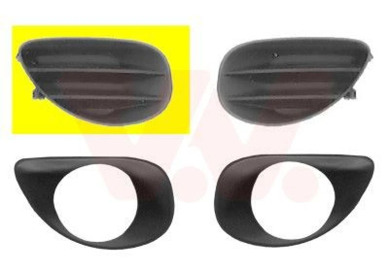 Image of VAN WEZEL Bumper grill VAN WEZEL 5432592
