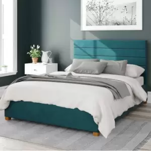 Image of Kelly Plush Velvet Ottoman Bed Frame Emerald
