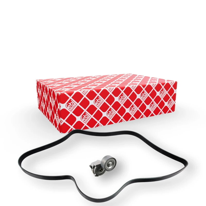 Image of FEBI BILSTEIN 30207 V-ribbed belt set with tensioner element V-Ribbed Belt Set (542)