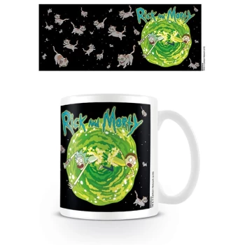 image of Rick and Morty - Floating Cat Dimension Mug