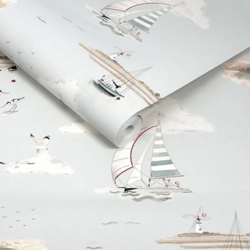 Image of Sophie Allport Coastal Boats Cottesmore Sky Wallpaper