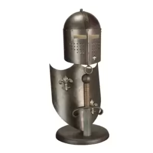 Image of Table Lamp Medieval Knight Style Unique Burnished Bronze LED GX53 11W