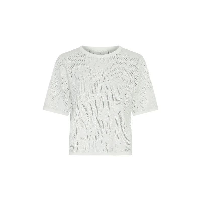Image of moss copenhagen Womens 2/4 sweater Moss Copenhagen Luri Blanc Female XS/S