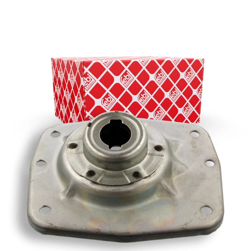 Image of FEBI BILSTEIN 11971 Top strut mount Front Axle Right, without ball bearing Elastomer Suspension Strut Support Bearing (1180)