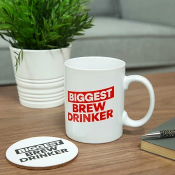 image of Ministry of Humour Oversized Mug & Coaster - Biggest Brew