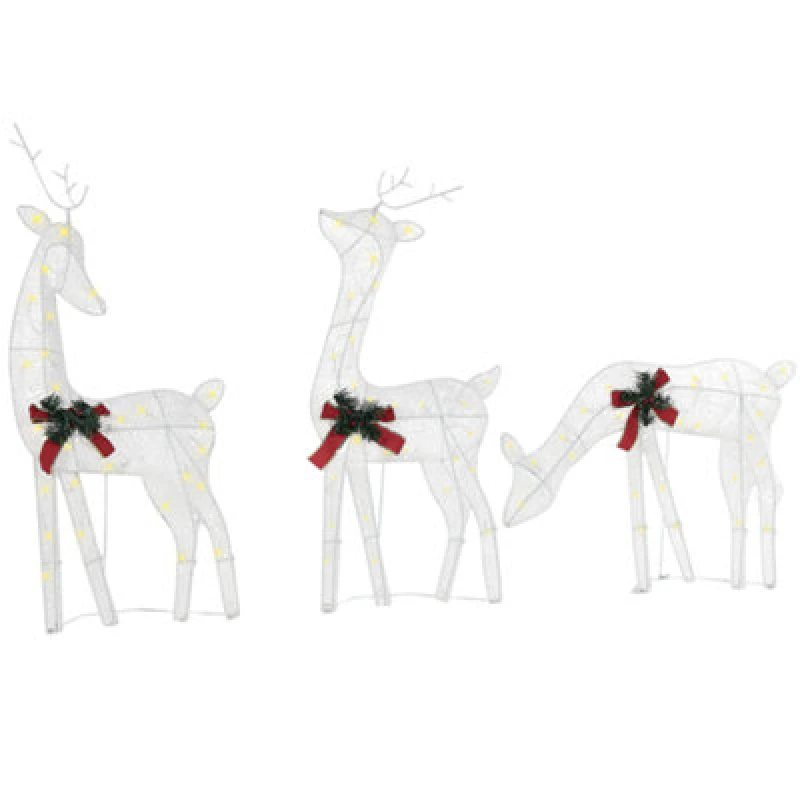 Image of Beliani Outdoor Decoration LED Angeli Reindeer 92/85/49cm White