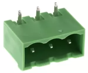 Image of Phoenix Contact 1757255 Connector, Header, Tht, Ra, 5.08Mm, 3Way
