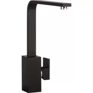 image of CDA Black Single Side Lever Kitchen Mixer Tap