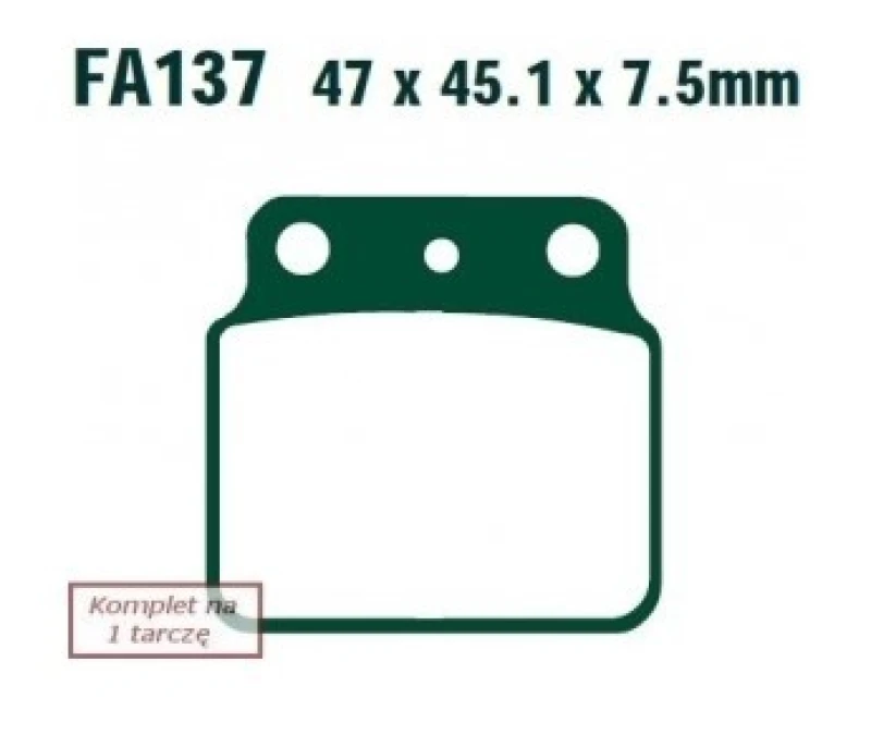Image of EBC Brakes FA137TT Brake pad set Brake Pad Set,disc brake (402)