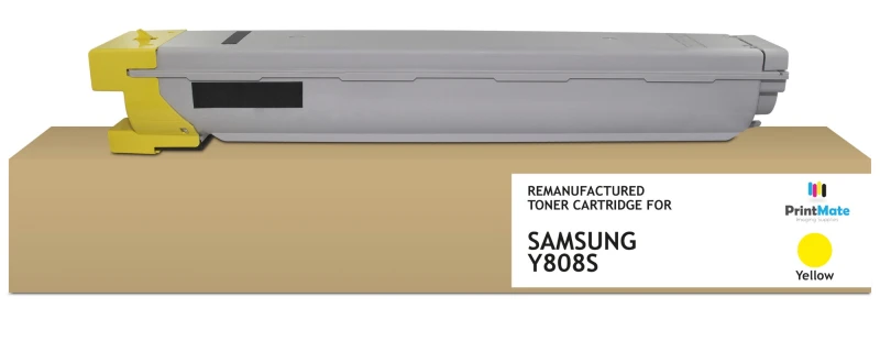 Image of PrintMate Samsung CLT-Y 808 S/ELS. remanufactured toner. Yellow 20000p