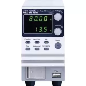 Image of GW Instek PSW80-13.5 Bench PSU (adjustable voltage) 0 - 80 V DC 0 - 13 A 360 W No. of outputs 1 x