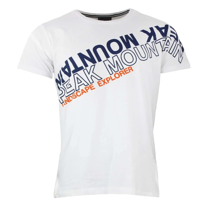 Image of T-Shirt Peak Mountain Cyclone Blanc Male L