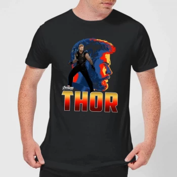 Image of Avengers Thor Mens T-Shirt - Black - 3XL - Black