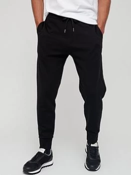 Image of Armani Exchange Gold Patch Logo Jogging Pants Black Size M Men