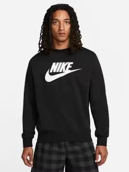 Image of Nike NSW Futura Graphic Crew Sweat - Black, Size 2XL, Men