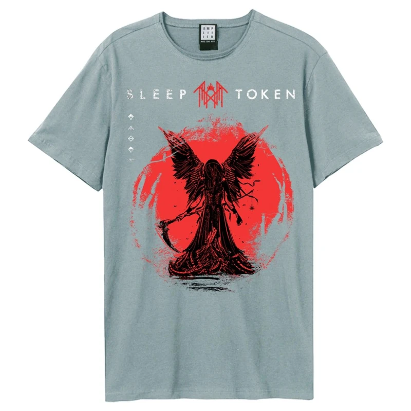 Image of Amplified Amplified Men Take Me Back To Eden Sleep Token T-Shirt in Pale Blue Size: X-Small Pale Blue XS Male 5063574743945