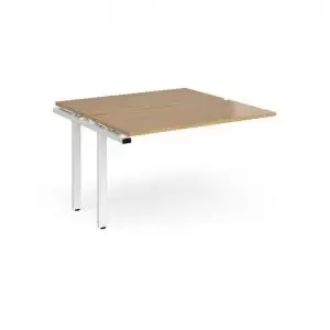 Image of Adapt add on units back to back 1200mm x 1200mm - white frame and oak