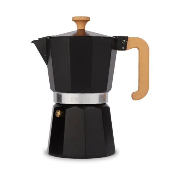 image of La Cafetiere Venice LCVEN6CPBLKW 6 Cup Espresso Coffee Maker