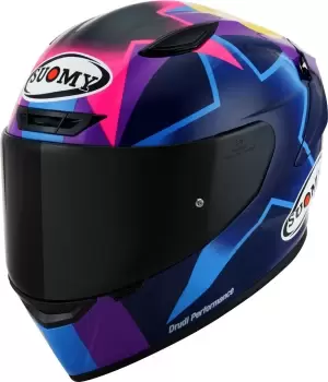 image of Suomy Track-1 Bastianini Replica 2023 Helmet, black-purple, Size XL, black-purple, Size XL