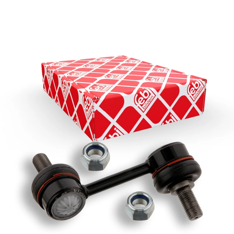 Image of FEBI BILSTEIN 32063 Anti-roll bar link OE Turbo NEW, with nuts Steel Link Stabiliser (3229)