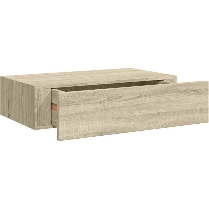 Image of VIDAXL Wall-mounted Drawer Shelf Oak 40x23.5x10cm mdf Vidaxl 8720286418727