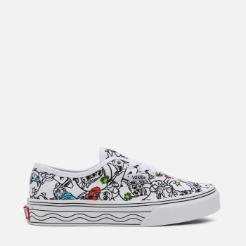 Image of Vans X Crayola Kids Authentic DIY Sketch Your Way Trainers - Chex/Cherries - UK 11 Kids