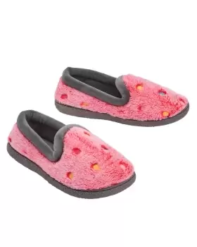 Cotton Traders Womens Spot Slippers in Orange