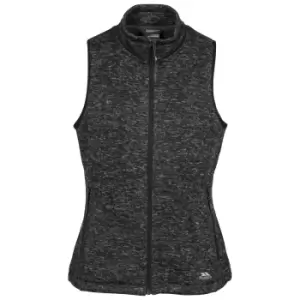 Image of Trespass Womens/Ladies Mildred Fleece Gilet (L) (Black Marl)