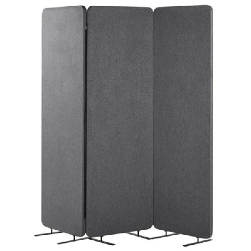 Image of Beliani Office Divider Room Divider Standi Grey